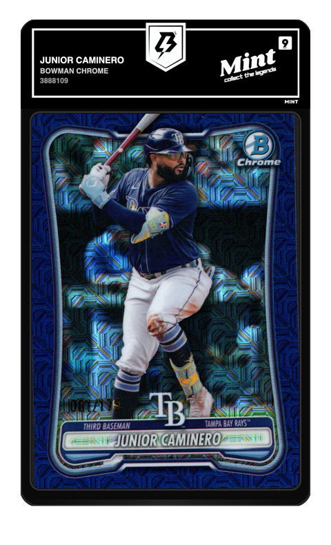 Junior Caminero 2026 Bowman Chrome graded Mint 9 by TradingCard360