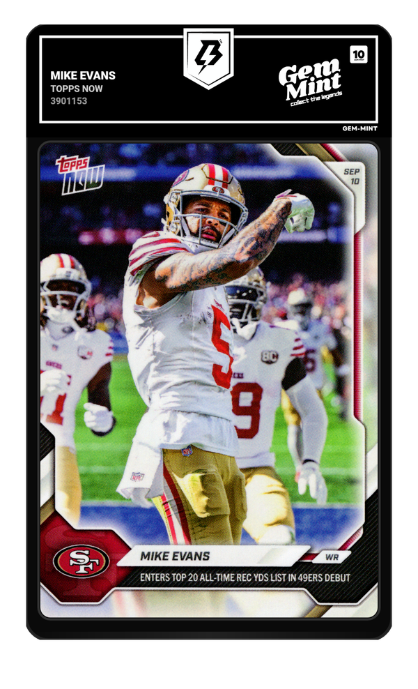 Mike Evans graded Gem Mint 10