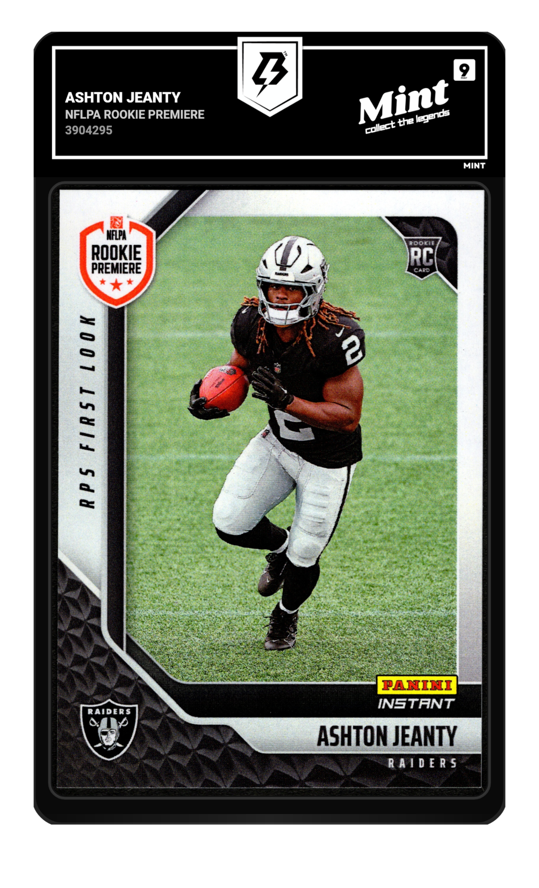 Ashton Jeanty graded Mint 9