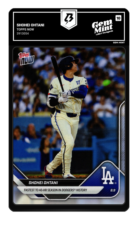 Shohei Ohtani 2025 Topps Now graded Gem Mint 10 by TradingCard360