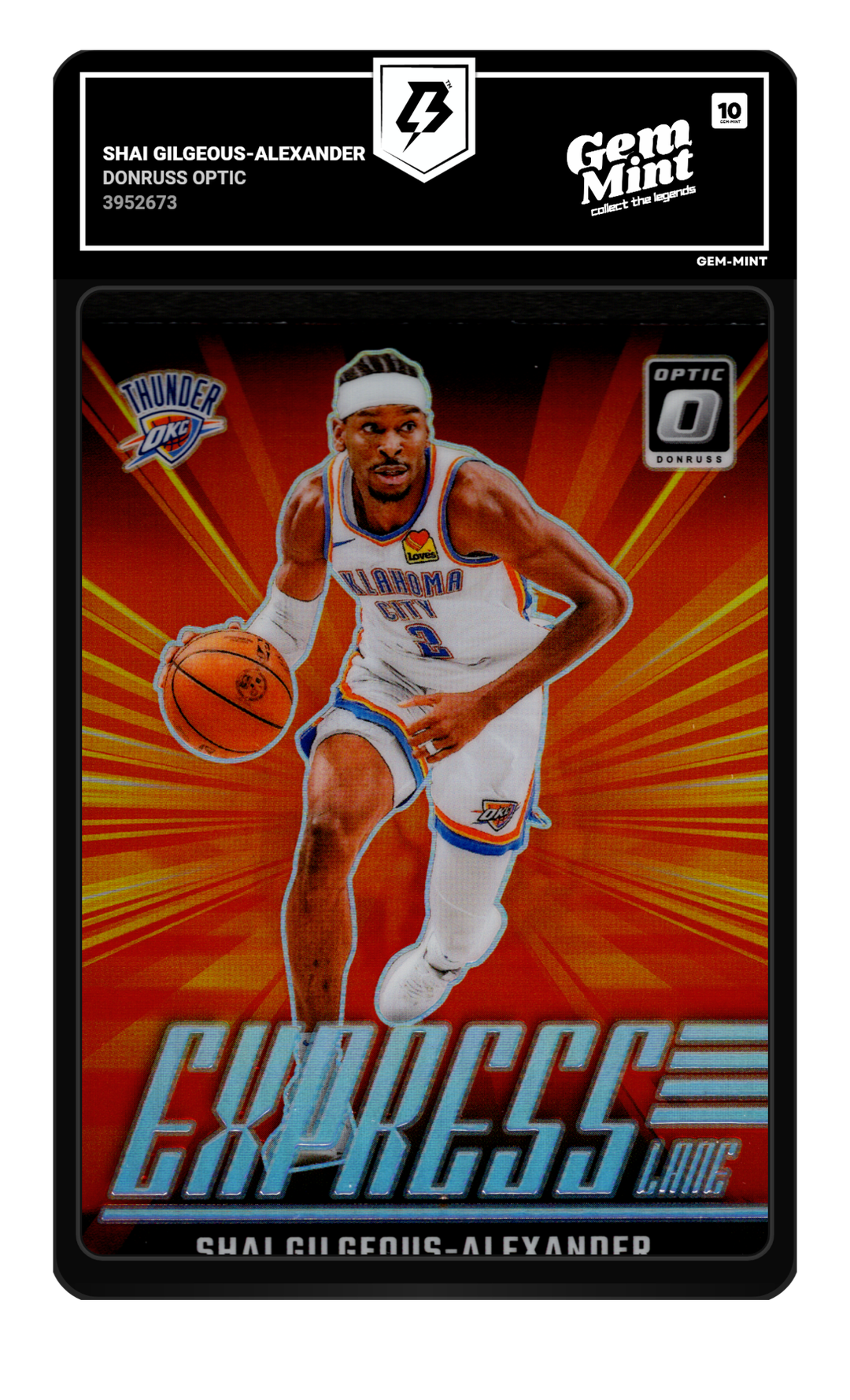 Shai Gilgeous-Alexander graded Gem Mint 10
