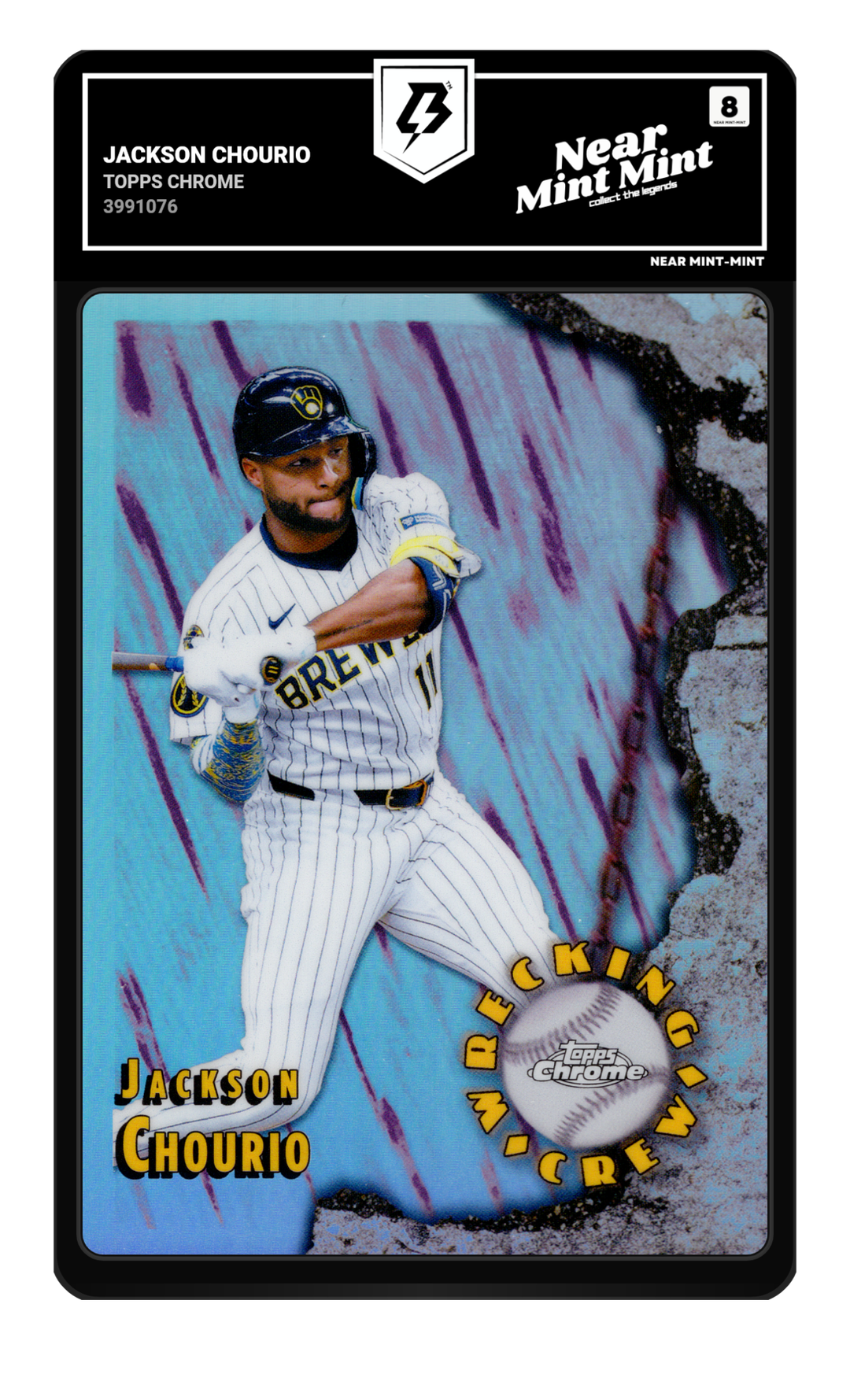 Jackson Chourio graded NM-MT 8