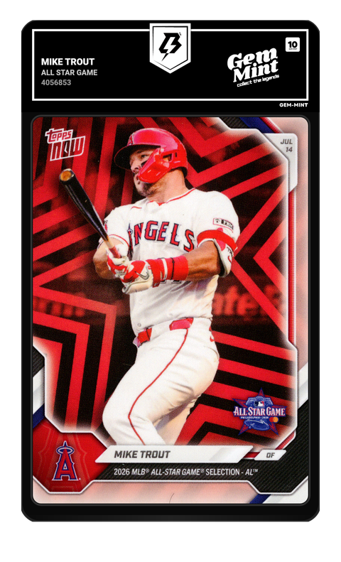 Mike Trout 2026 All Star Game graded Gem Mint 10 by TradingCard360