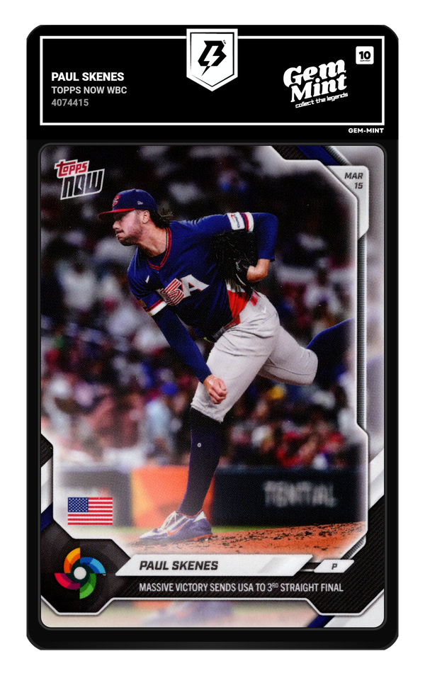 Paul Skenes graded Gem Mint 10