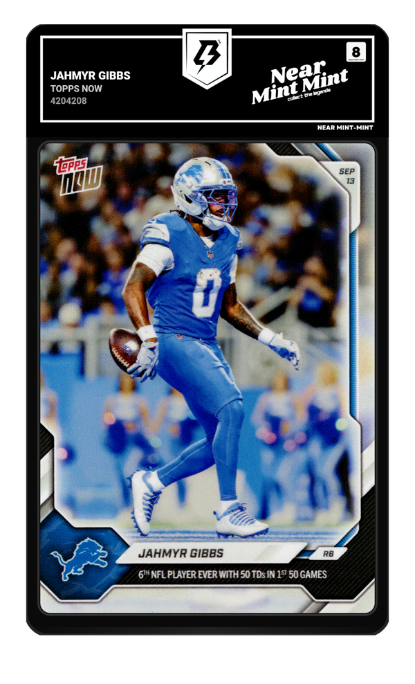 Jahmyr Gibbs graded NM-MT 8