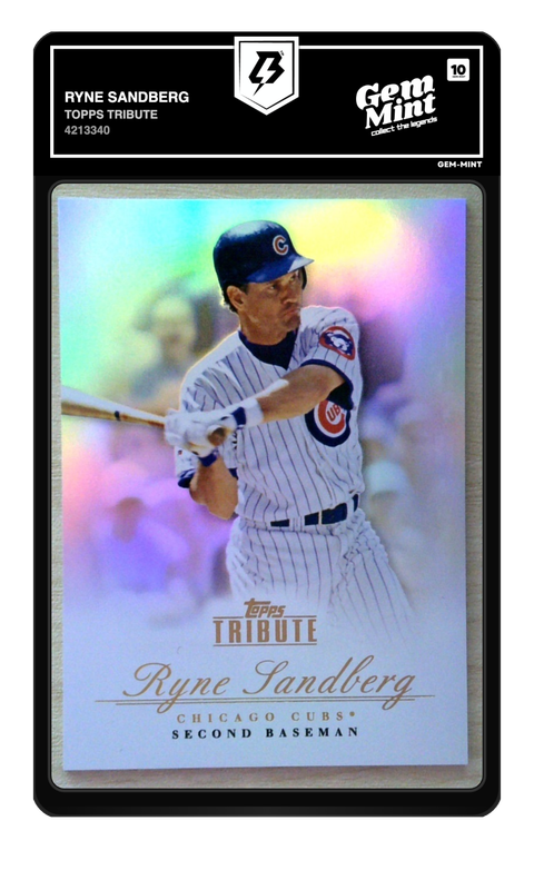 Ryne Sandberg 2012 Topps Tribute graded Gem Mint 10 by TradingCard360