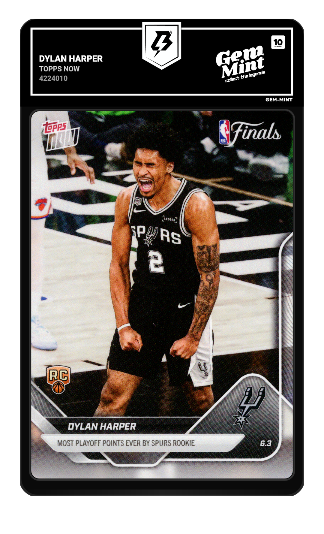 Dylan Harper graded Gem Mint 10