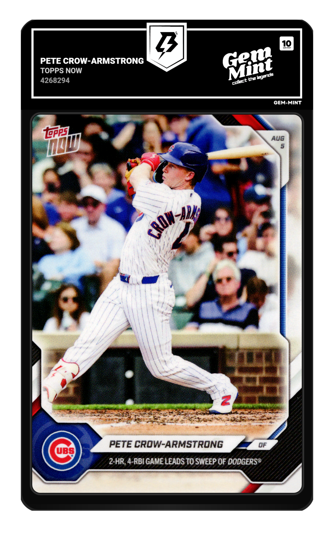 Pete Crow-Armstrong graded Gem Mint 10