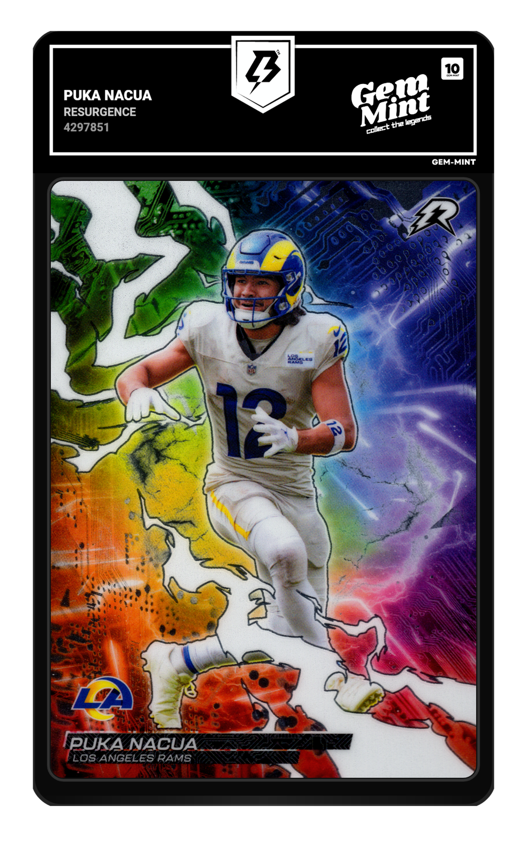 Puka Nacua graded Gem Mint 10