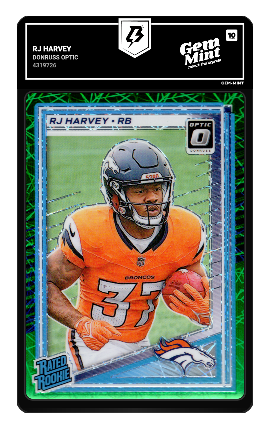 RJ Harvey graded Gem Mint 10