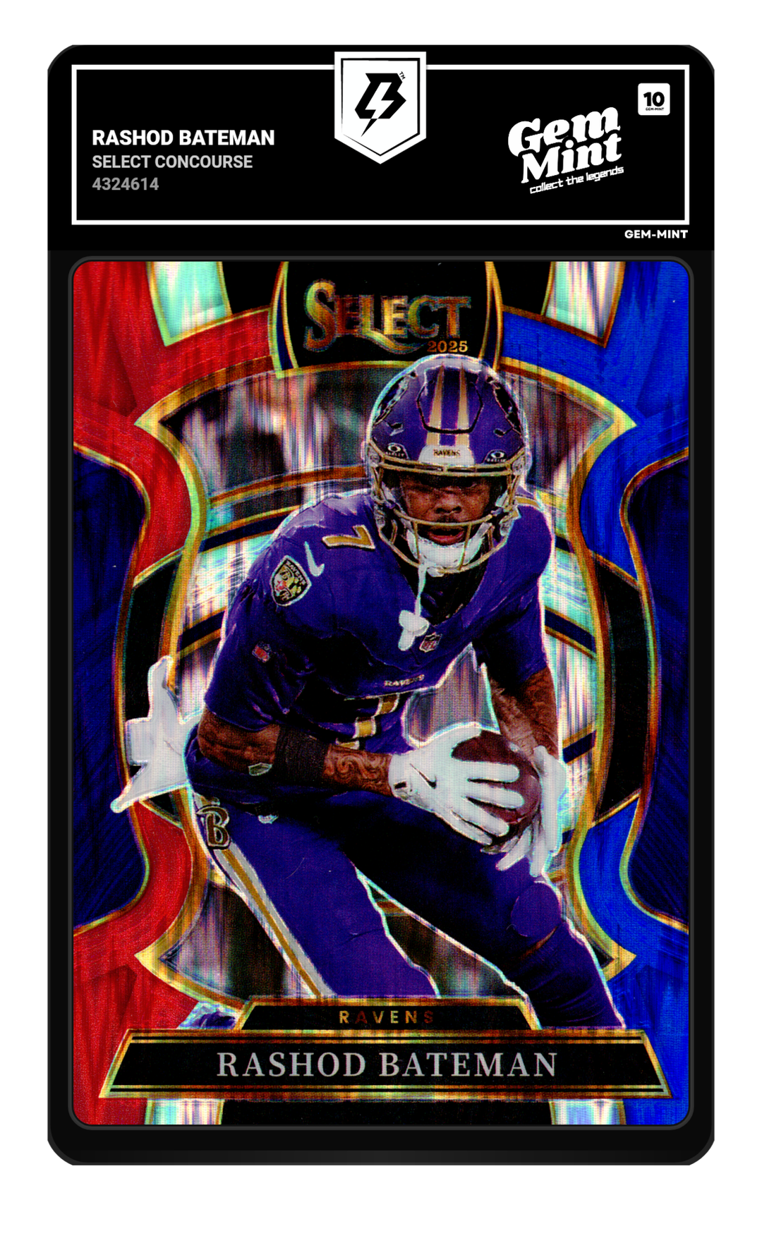 Rashod Bateman graded Gem Mint 10