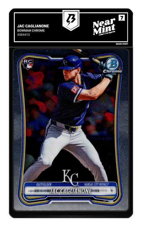 Jac Caglianone 2026 Bowman Chrome graded Near Mint 7 by TradingCard360