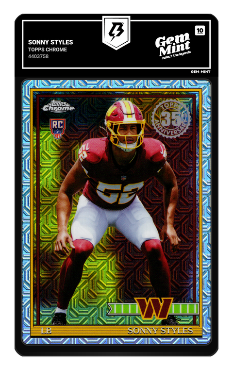 Sonny Styles 2026 Topps Chrome graded Gem Mint 10 by TradingCard360