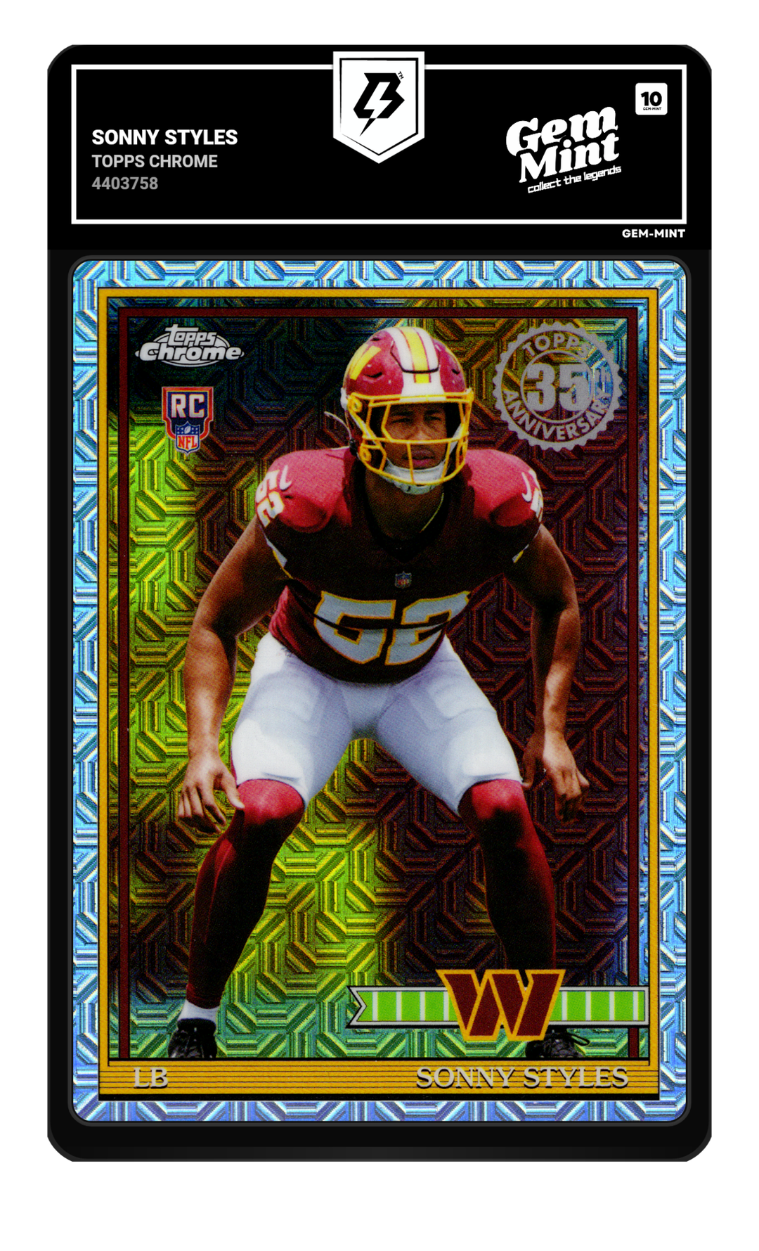 Sonny Styles graded Gem Mint 10