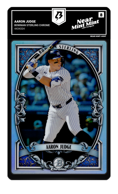 Aaron Judge 2026 Bowman Sterling Chrome graded NM-MT 8 by TradingCard360