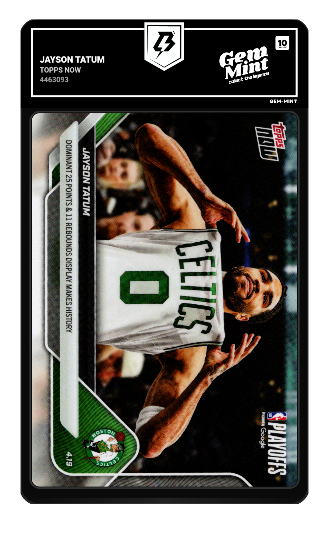 Jayson Tatum graded Gem Mint 10