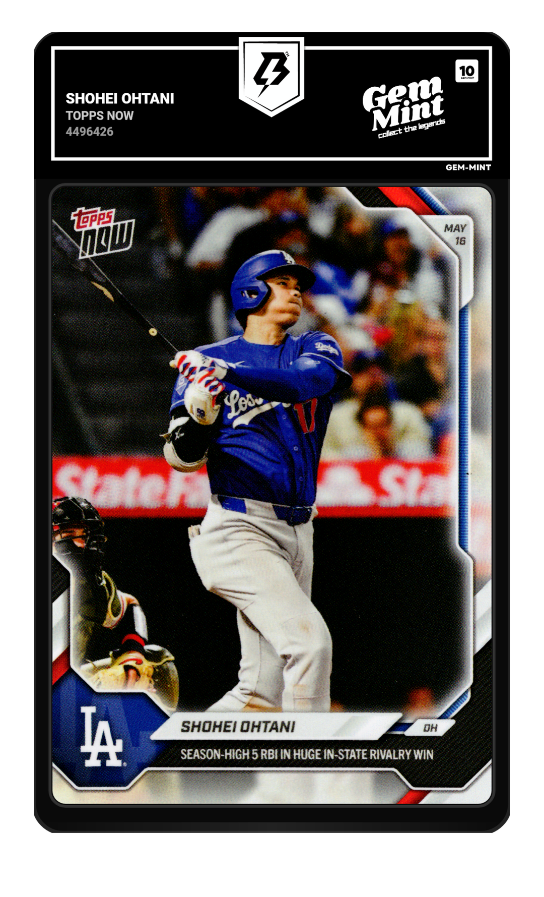 Shohei Ohtani graded Gem Mint 10