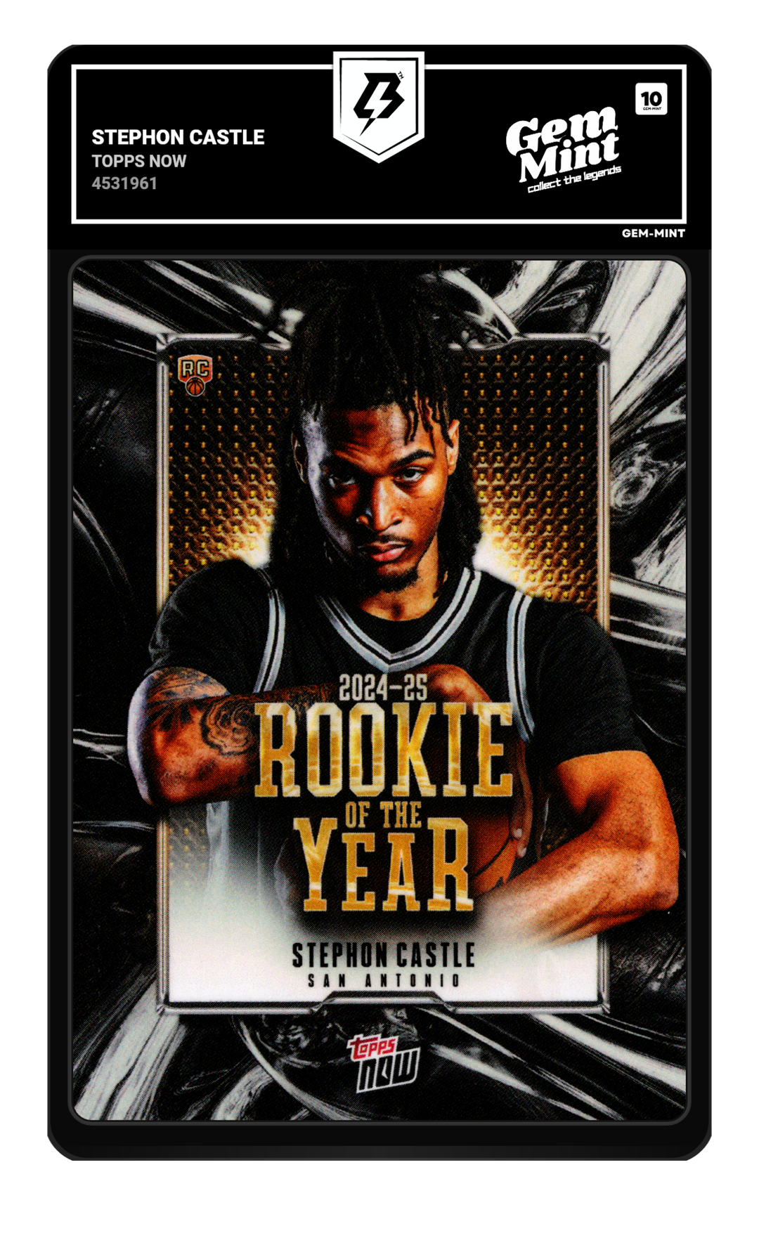 Stephon Castle graded Gem Mint 10