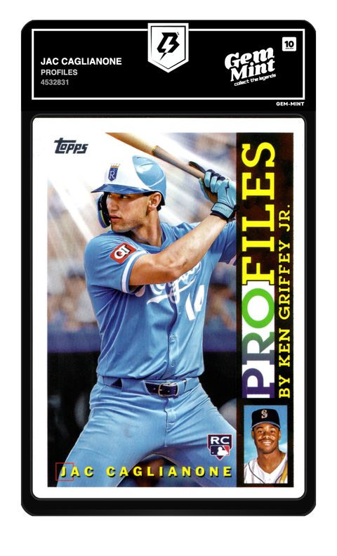 Jac Caglianone 2026 Profiles graded Gem Mint 10 by TradingCard360