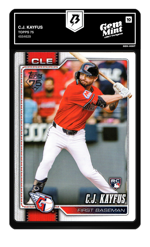 C.J. Kayfus 2026 Topps 75 graded Gem Mint 10 by TradingCard360