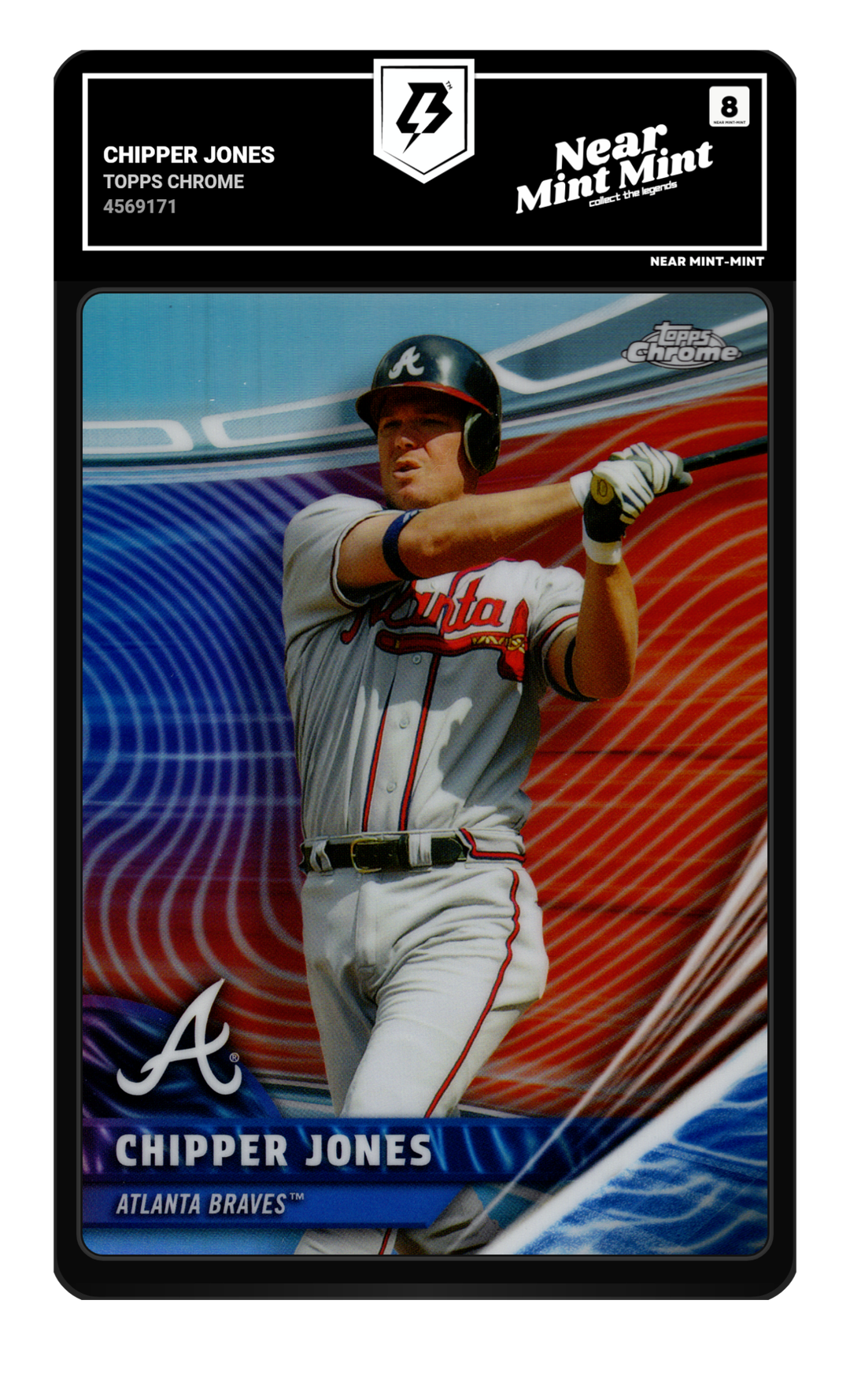 Chipper Jones graded NM-MT 8