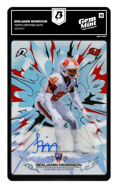 Benjamin Morrison 2026 Topps Certified Auto graded Gem Mint 10 by TradingCard360