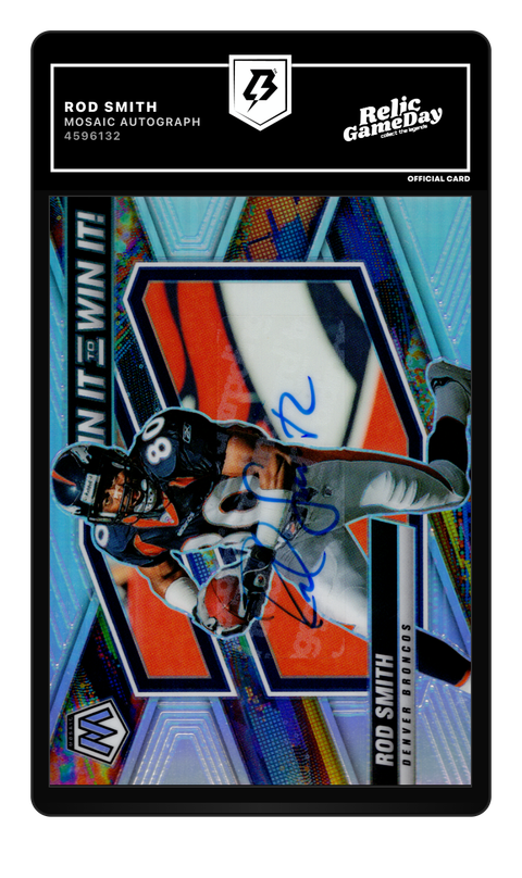 Rod Smith 2022 Mosaic graded NM-MT 8 by TradingCard360