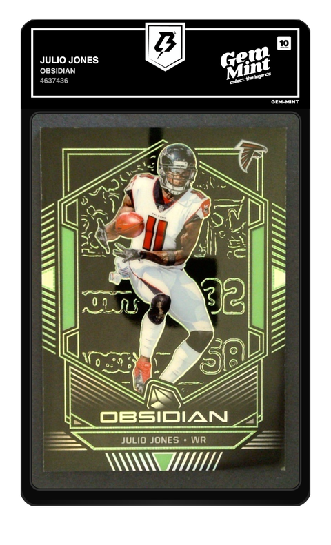 Julio Jones 2019 Obsidian graded Gem Mint 10 by TradingCard360
