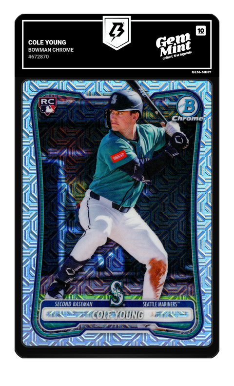 Cole Young 2026 Bowman Chrome graded Gem Mint 10 by TradingCard360