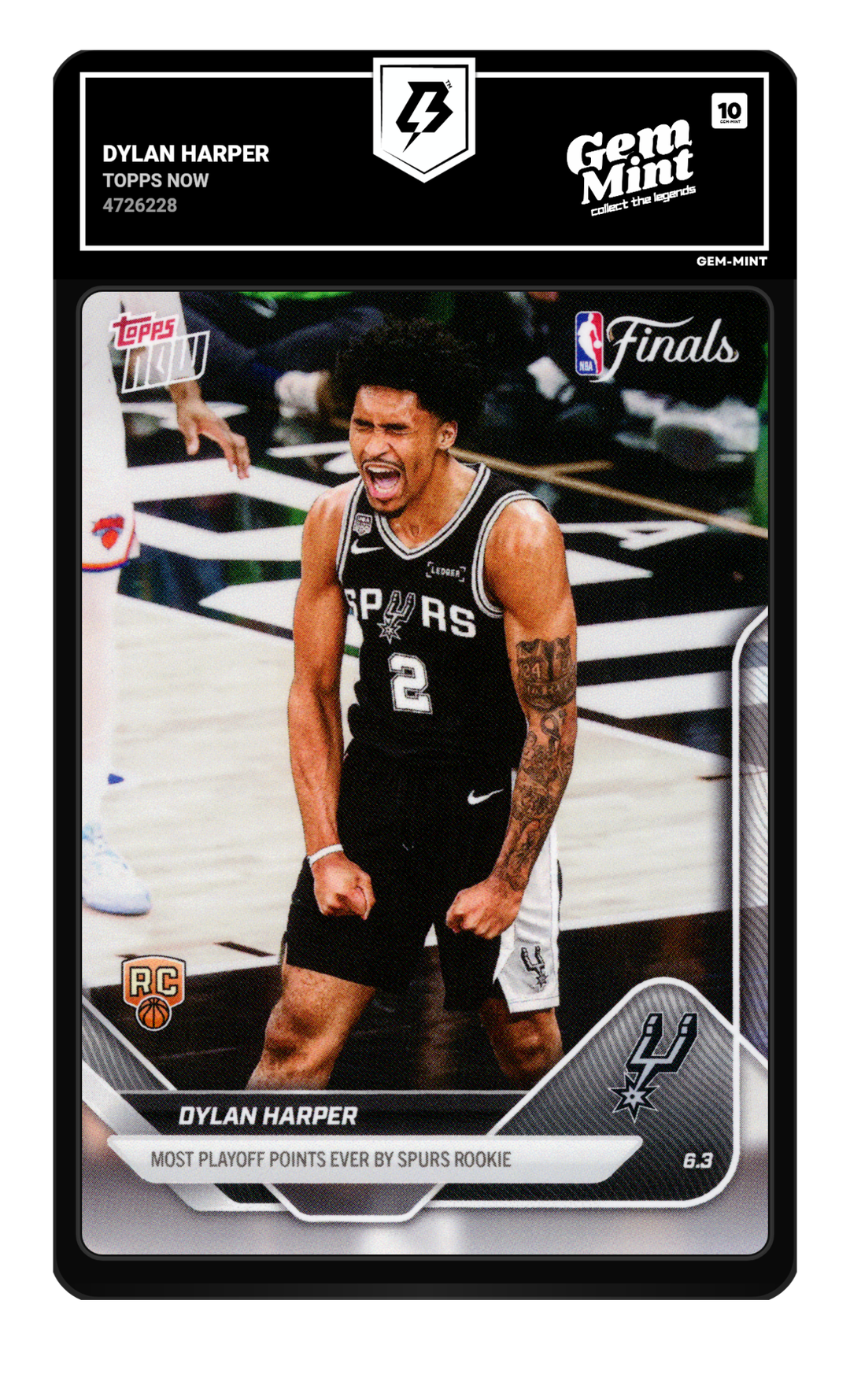 Dylan Harper graded Gem Mint 10