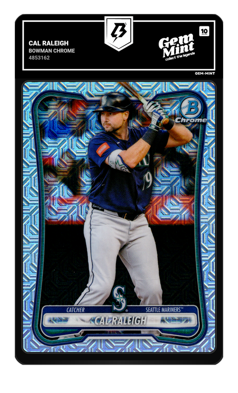 Cal Raleigh 2026 Bowman Chrome graded Gem Mint 10 by TradingCard360