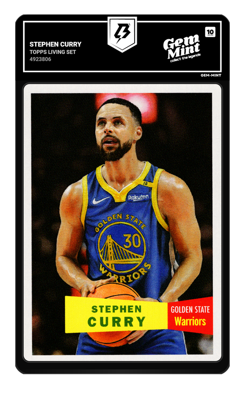 Stephen Curry 2026 Topps Living Set graded Gem Mint 10 by TradingCard360