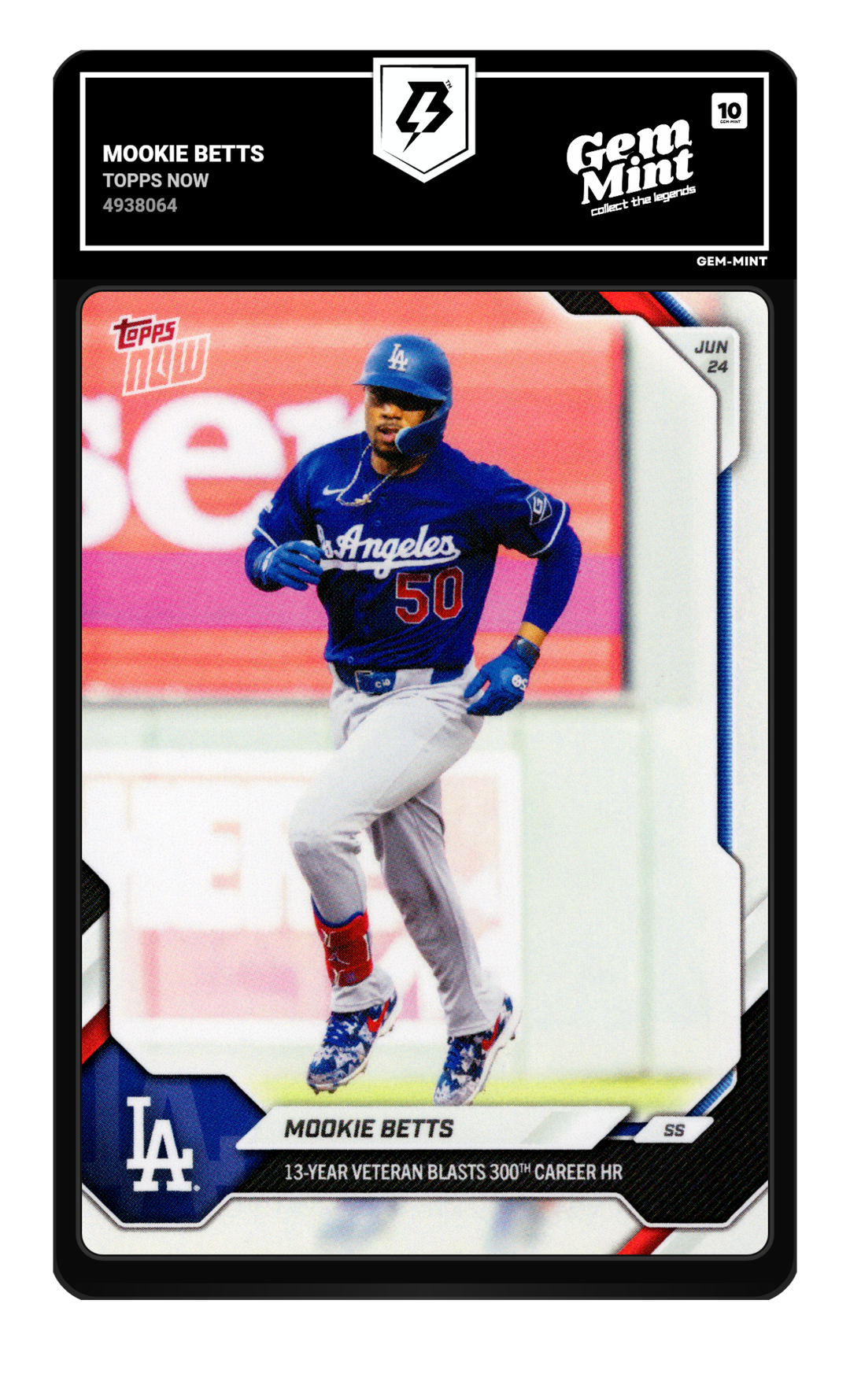 Mookie Betts graded Gem Mint 10