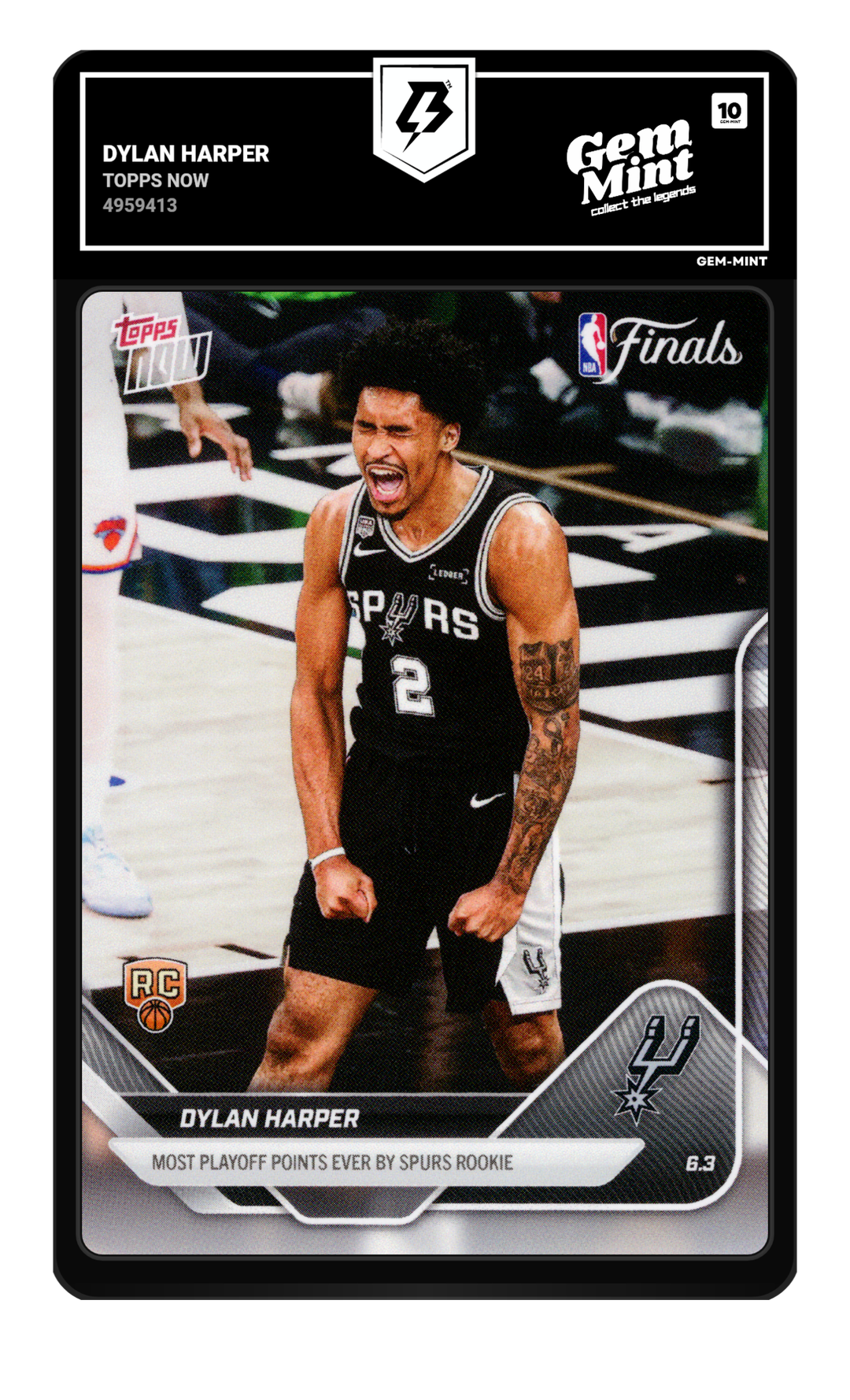 Dylan Harper graded Gem Mint 10