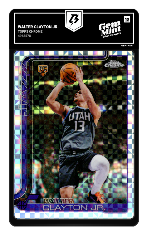 Walter Clayton Jr. 2026 Topps Chrome graded Gem Mint 10 by TradingCard360