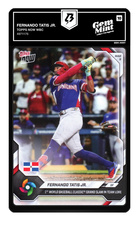 Fernando Tatis Jr. 2026 Topps Now WBC graded Gem Mint 10 by TradingCard360