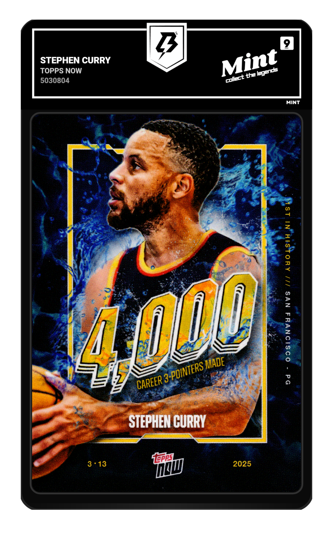 Stephen Curry graded Mint 9