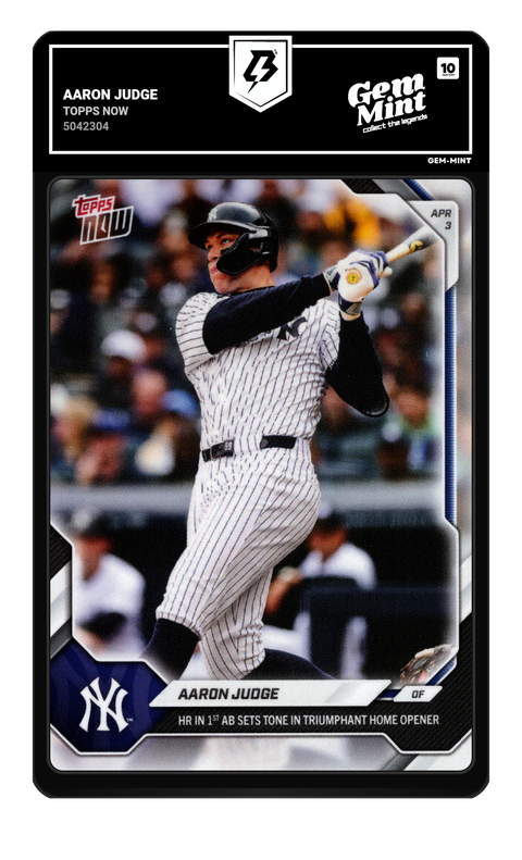 Aaron Judge 2026 Topps Now graded Gem Mint 10 by TradingCard360