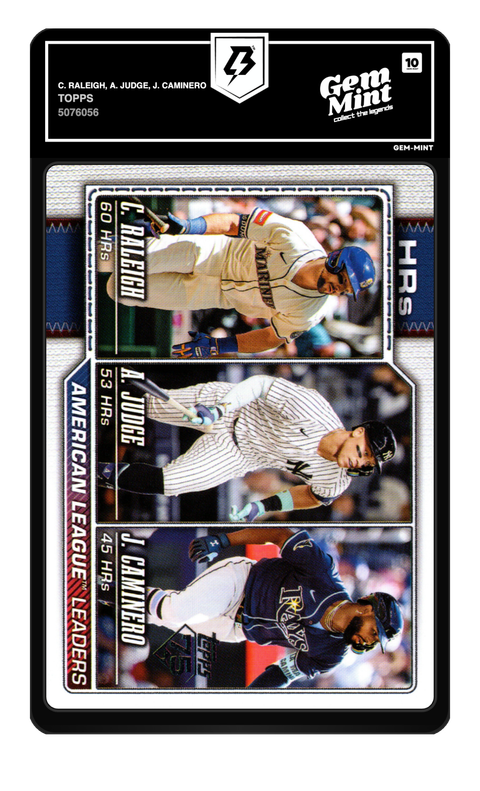 C. Raleigh, A. Judge, J. Caminero 2026 Topps graded Gem Mint 10 by TradingCard360