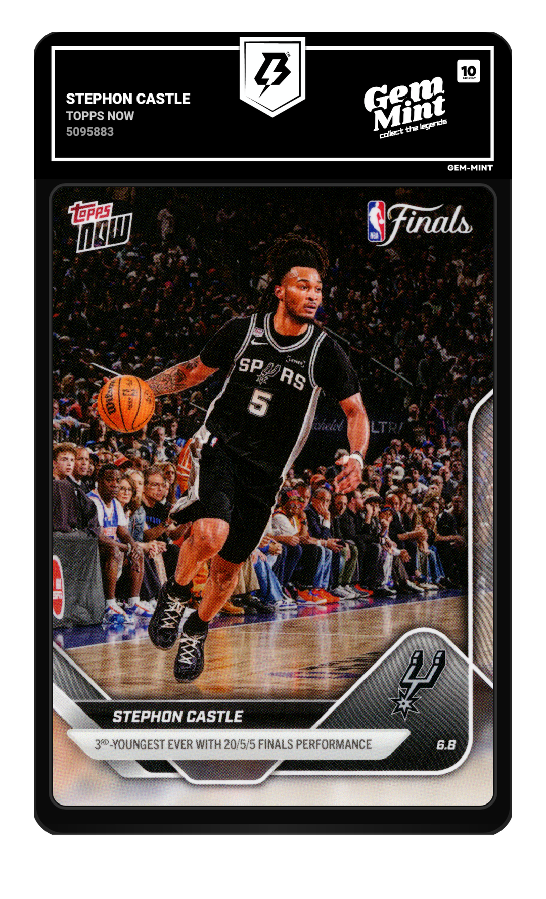Stephon Castle graded Gem Mint 10