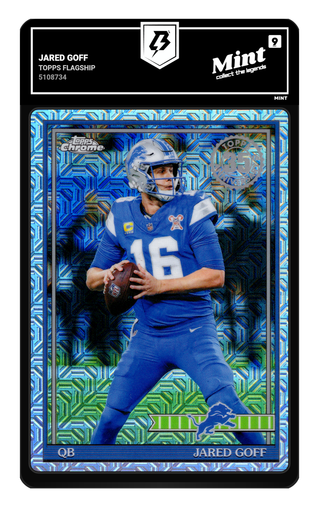 Jared Goff graded Mint 9