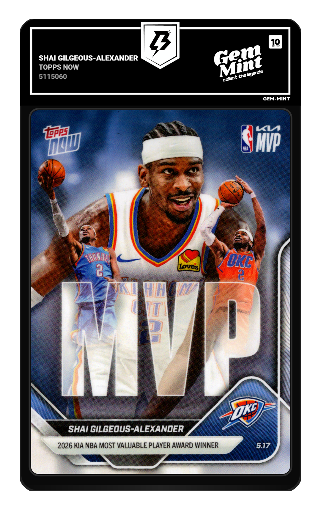 Shai Gilgeous-Alexander graded Gem Mint 10
