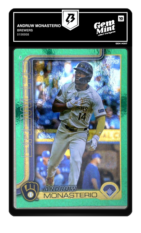 Andruw Monasterio 2025 Topps graded Gem Mint 10 by TradingCard360