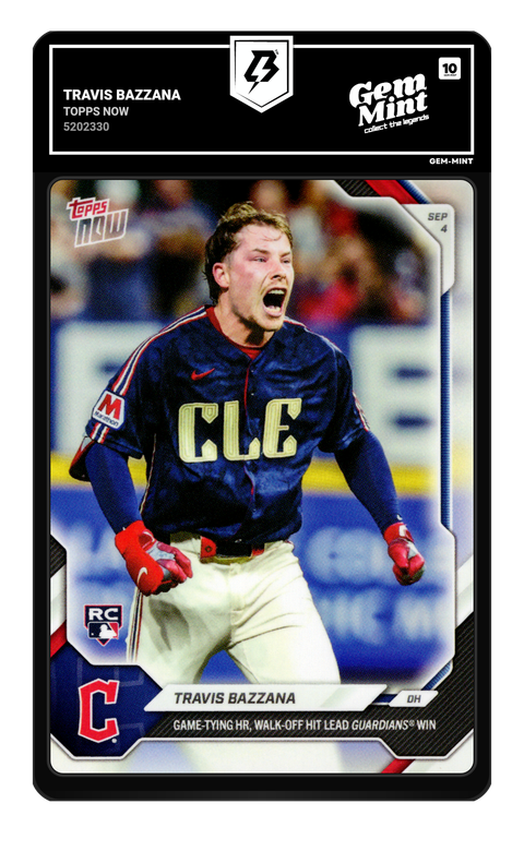 Travis Bazzana 2026 Topps Now graded Gem Mint 10 by TradingCard360