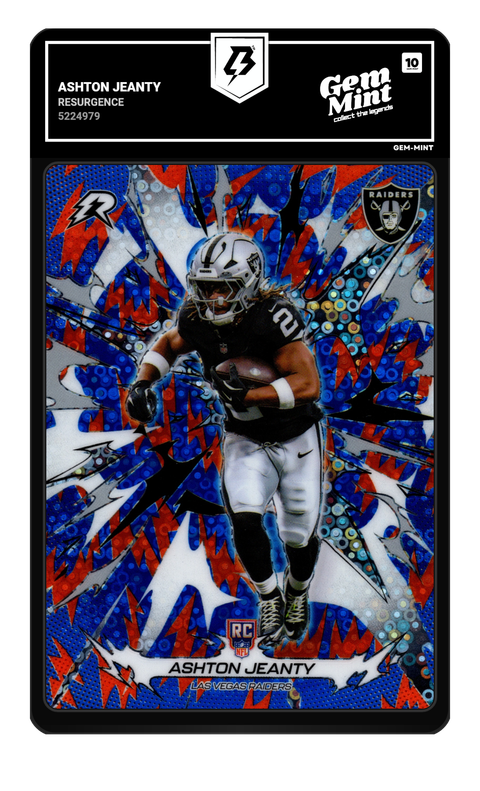 Ashton Jeanty 2029 Resurgence graded Gem Mint 10 by TradingCard360