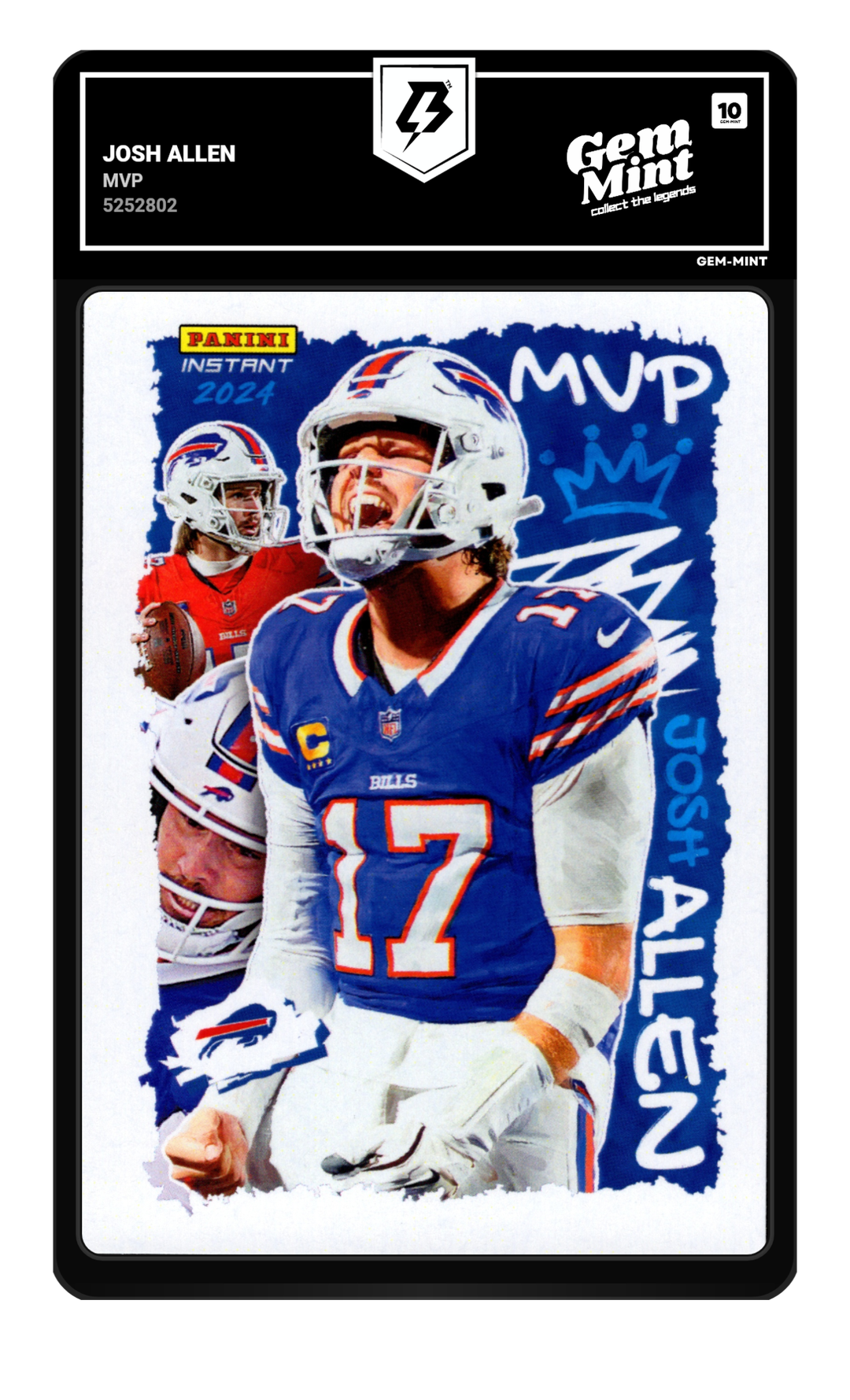 Josh Allen graded Gem Mint 10