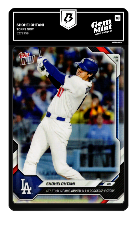 Shohei Ohtani 2026 Topps Now graded Gem Mint 10 by TradingCard360