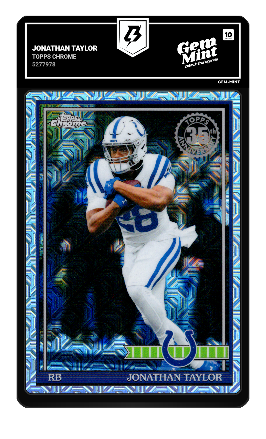 Jonathan Taylor graded Gem Mint 10