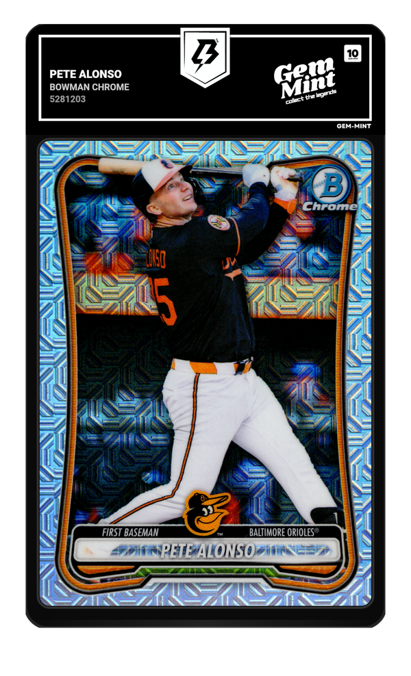 Pete Alonso graded Gem Mint 10