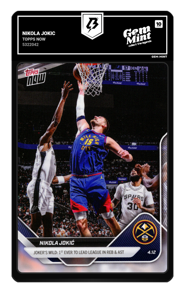 Nikola Jokic graded Gem Mint 10